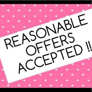 All reasonable offers consider